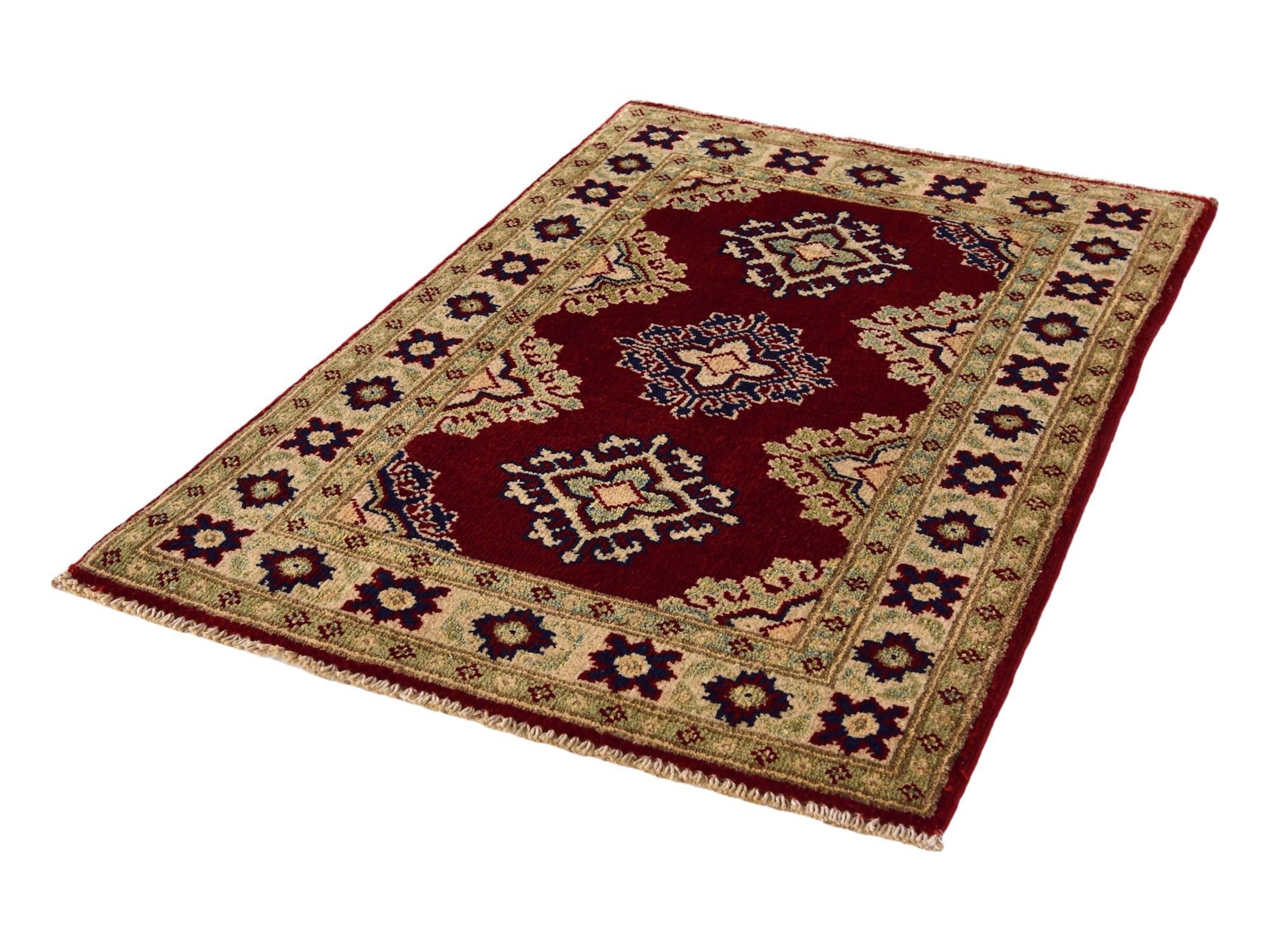 2' x 2' 11 Hand Knotted Kazak Rug