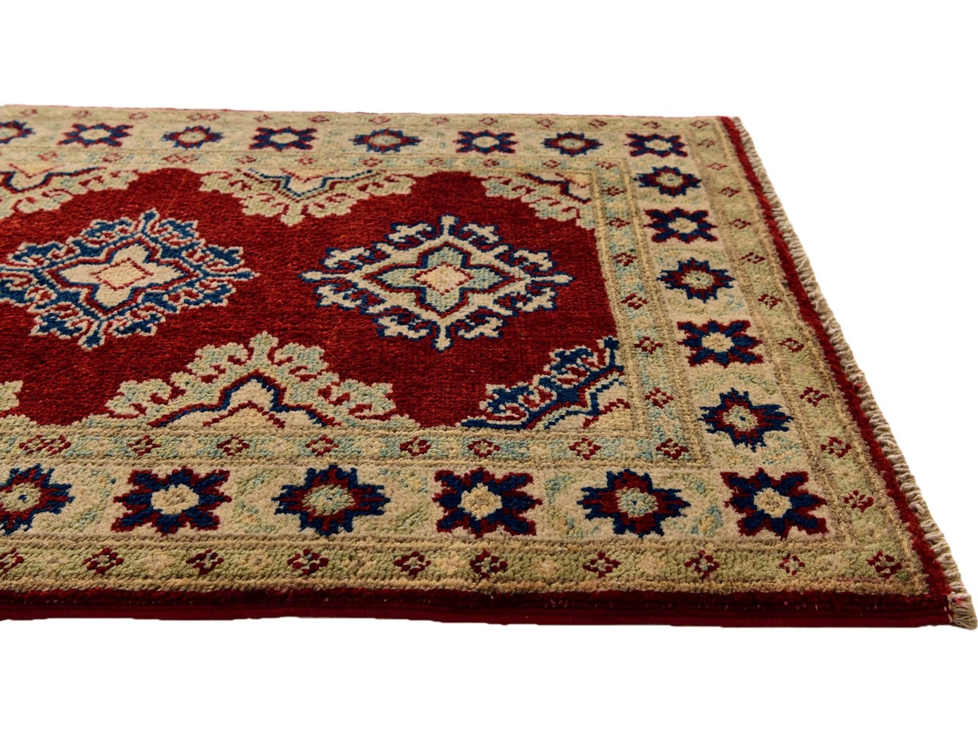 2' x 2' 11 Hand Knotted Kazak Rug