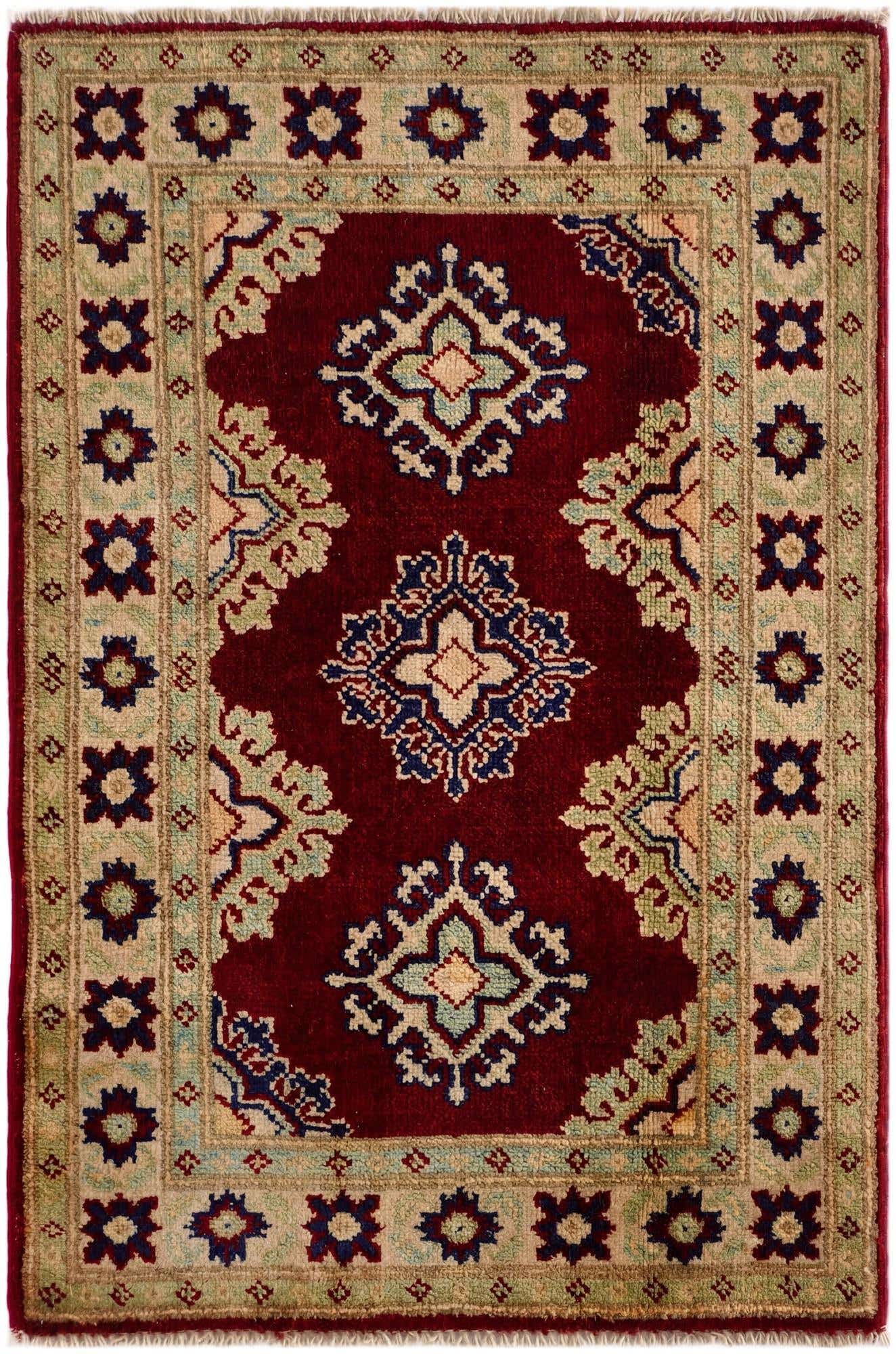 2' x 2' 11 Hand Knotted Kazak Rug