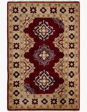 2' x 2' 11 Hand Knotted Kazak Rug