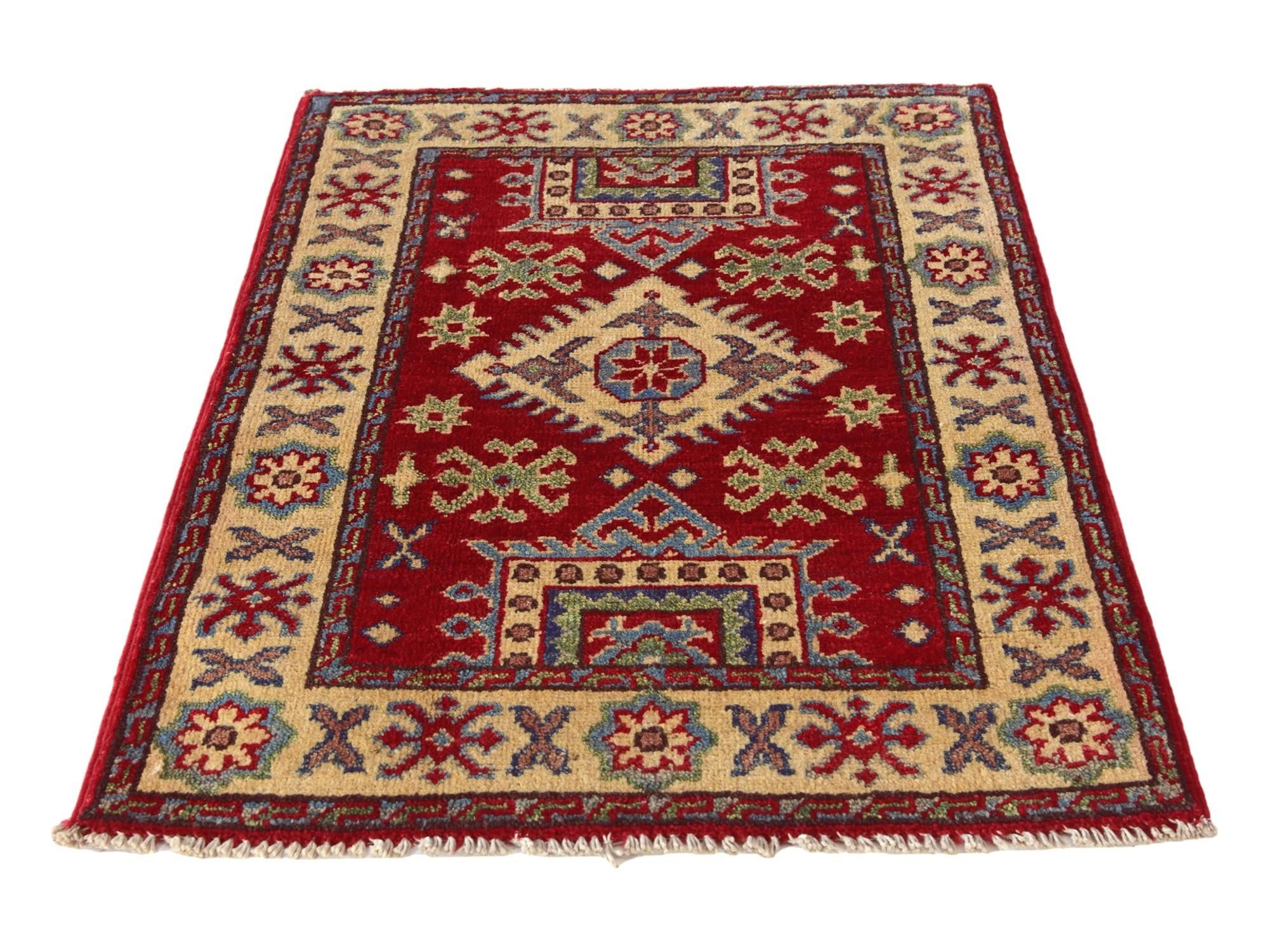 2' 1 x 2' 11 Hand Knotted Kazak Rug