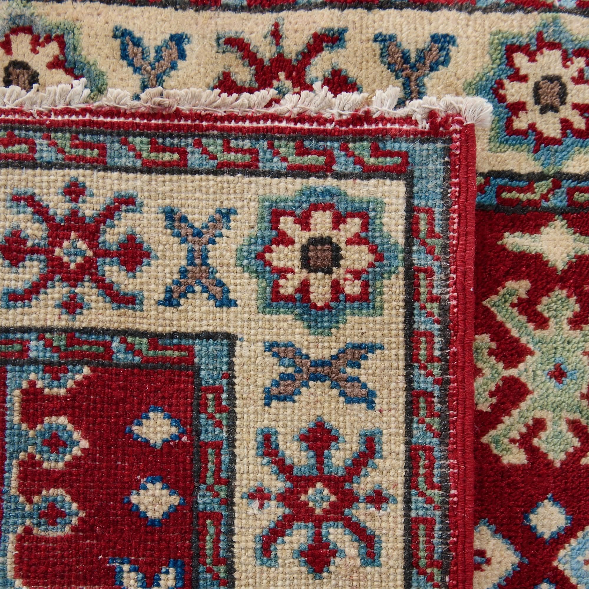 65cm x 90cm Hand Knotted Kazak Rug