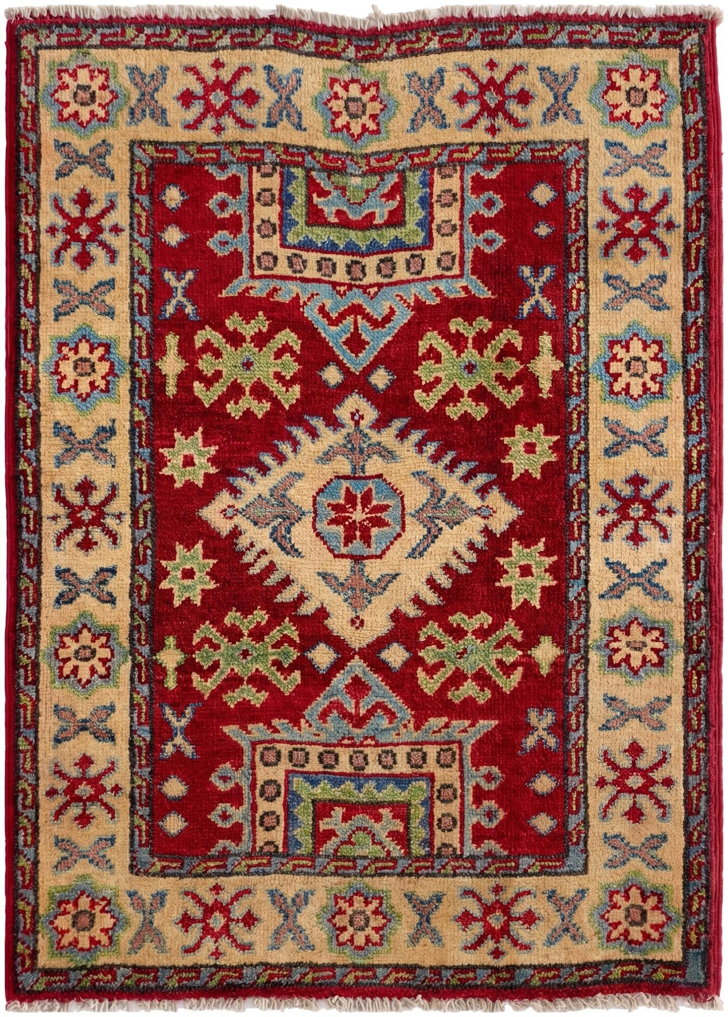 2' 1 x 2' 11 Hand Knotted Kazak Rug