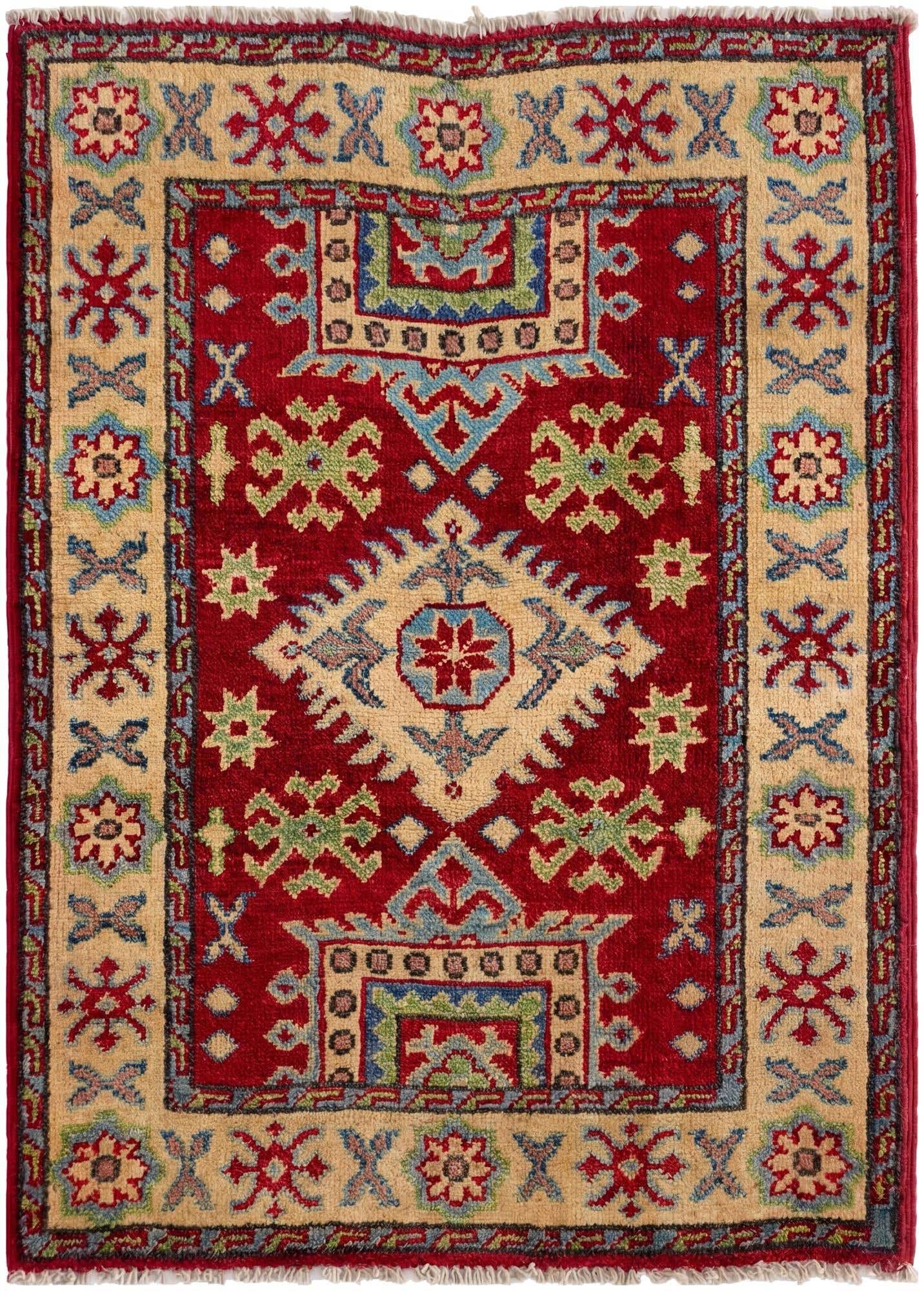 2' 1 x 2' 11 Hand Knotted Kazak Rug