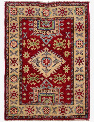 2' 1 x 2' 11 Hand Knotted Kazak Rug
