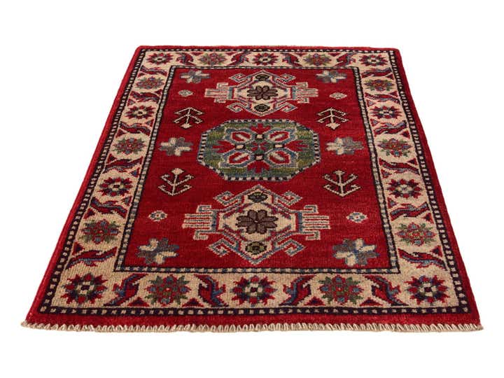 2' x 2' 11 Hand Knotted Kazak Rug