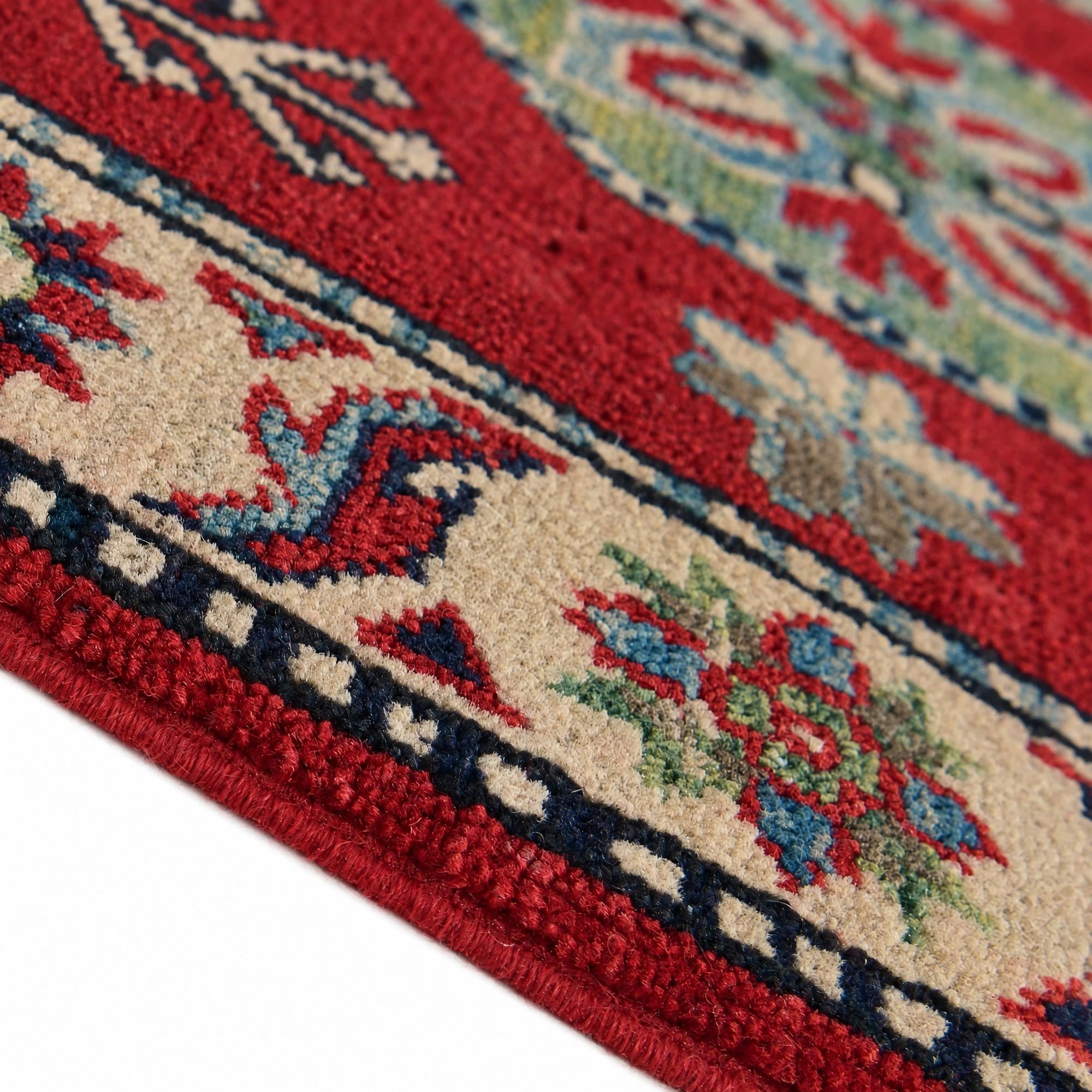 60cm x 90cm anudado a mano Kazak Alfombra