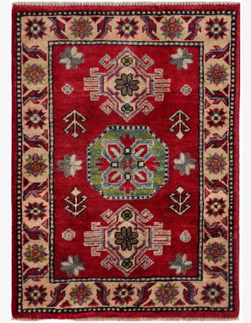 2' x 2' 11 Hand Knotted Kazak Rug