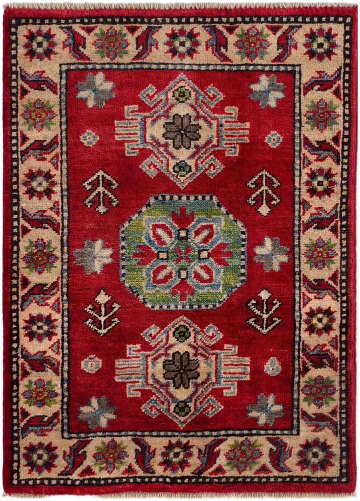 2' x 2' 11 Hand Knotted Kazak Rug