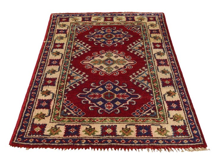 Detail image of 2' x 3' 1 Hand Knotted Kazak Rug