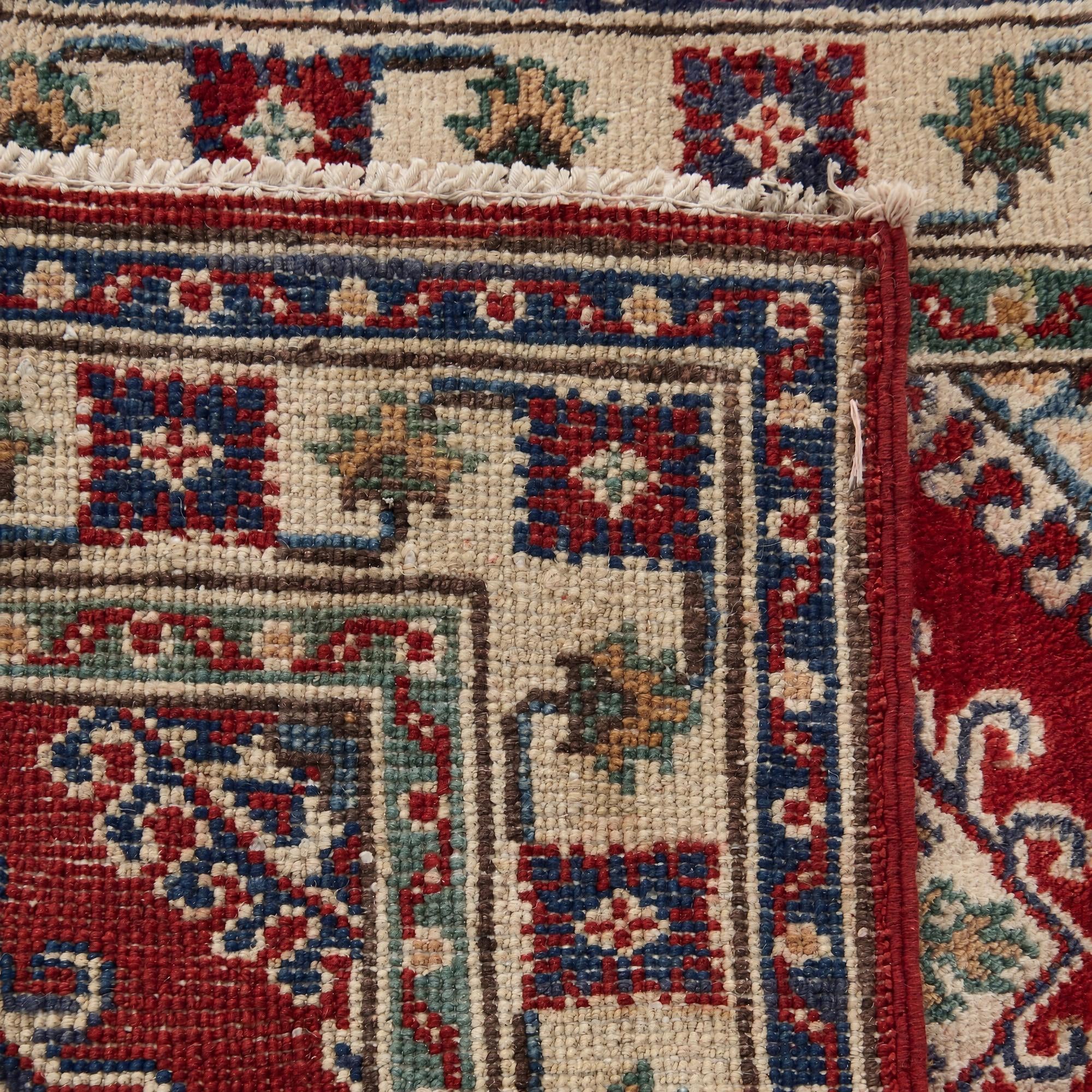 60cm x 95cm Hand Knotted Kazak Rug