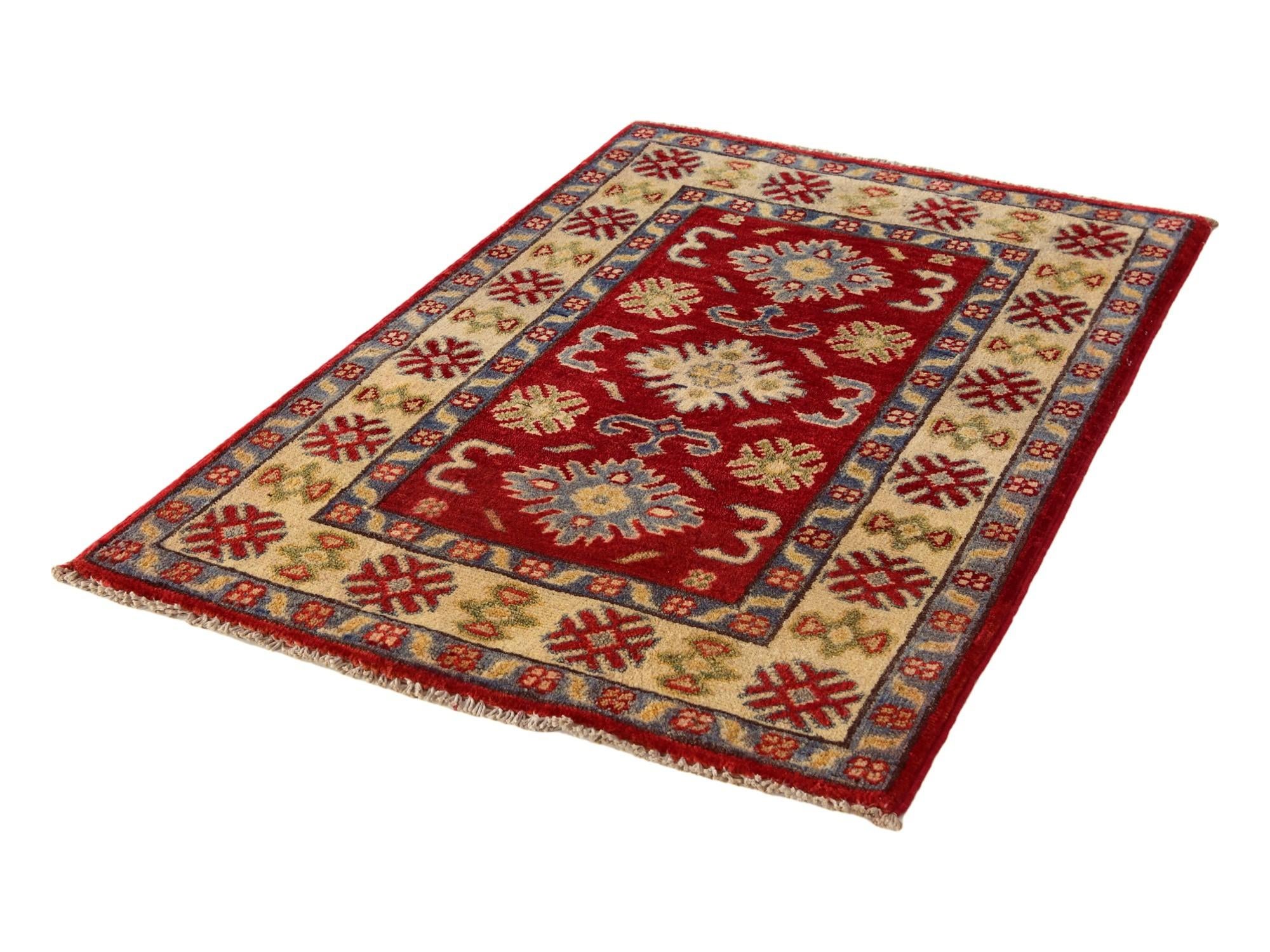 2' x 3' Hand Knotted Kazak Rug
