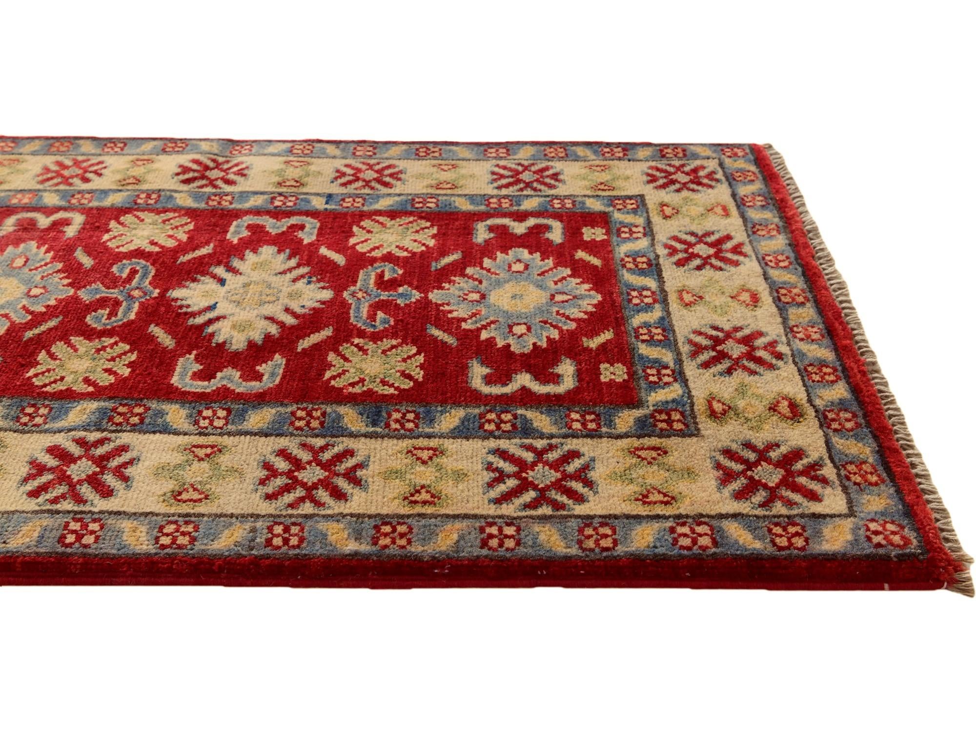 2' x 3' Hand Knotted Kazak Rug