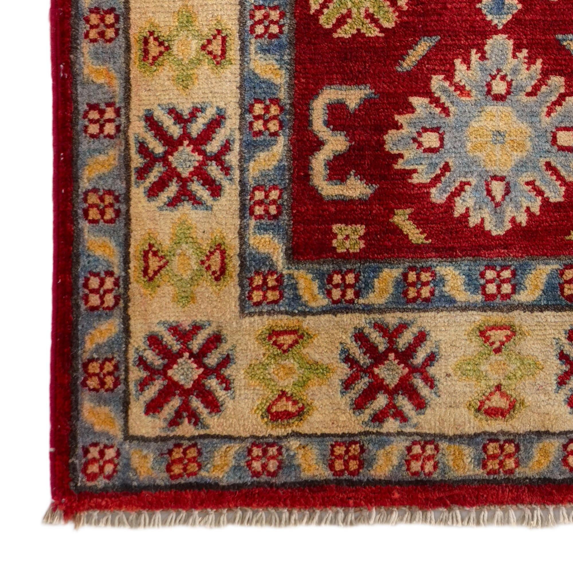 2' x 3' Hand Knotted Kazak Rug