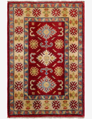 2' x 3' Hand Knotted Kazak Rug