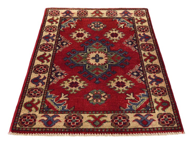 Detail image of 2' x 3' 1 Hand Knotted Kazak Rug