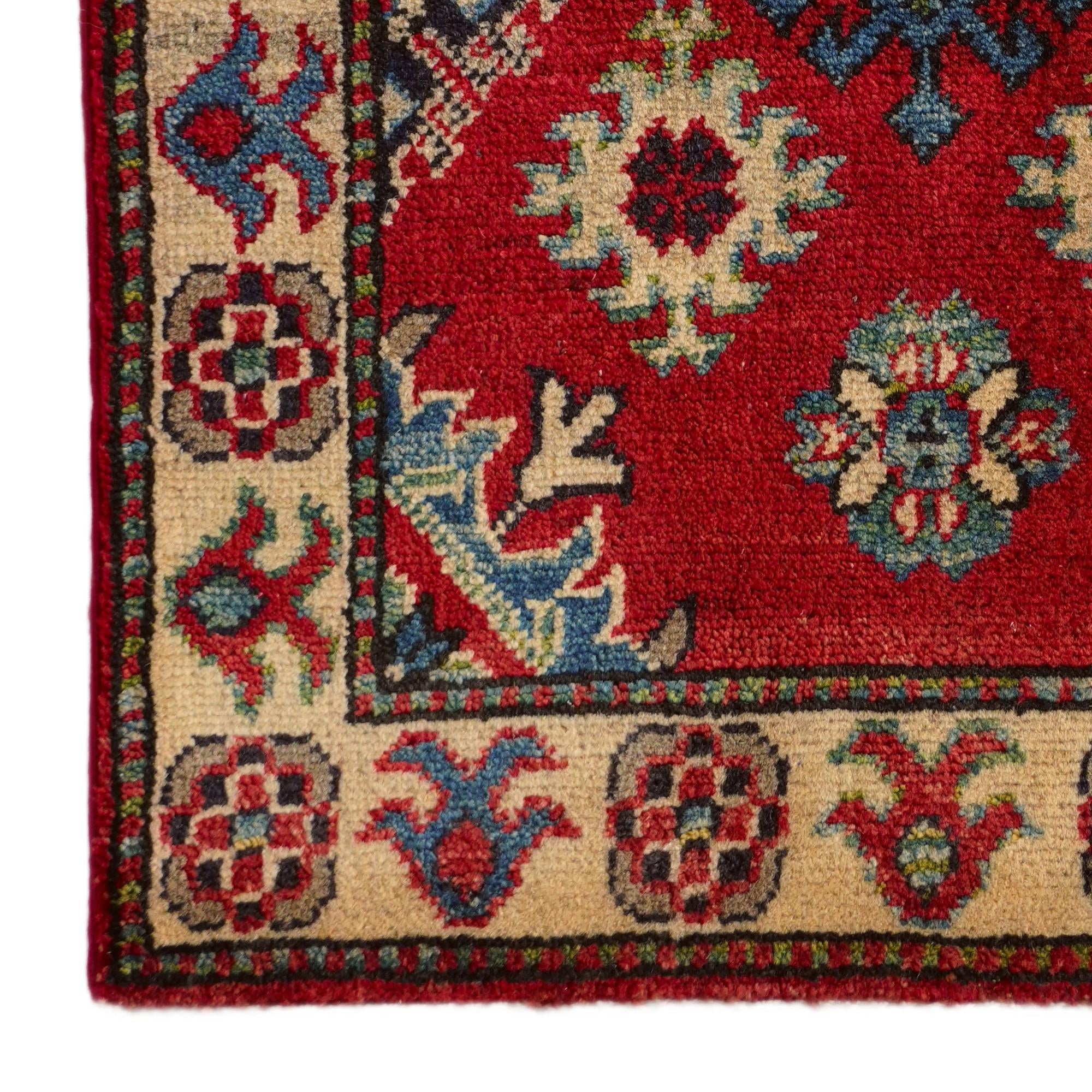 2' x 3' 1 Hand Knotted Kazak Rug