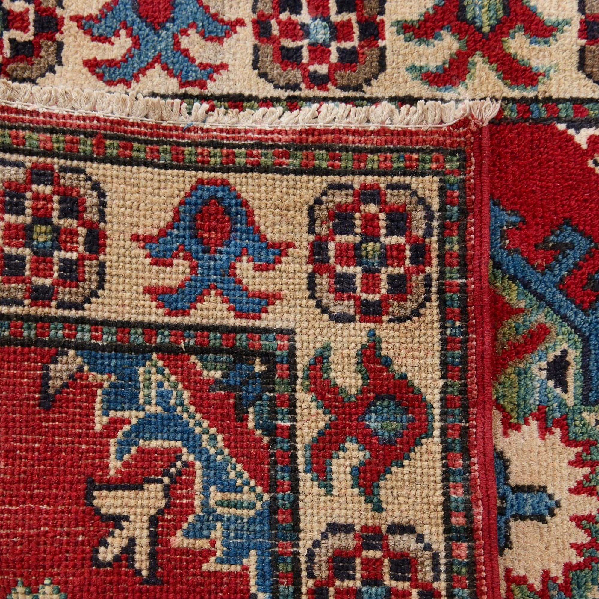 Detail image 12 of 12: 2' x 3' 1 Hand Knotted Kazak Rug