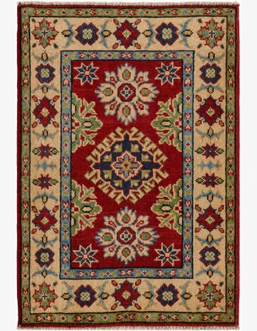 2' x 3' Hand Knotted Kazak Rug