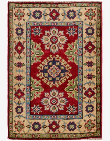 2' x 3' Hand Knotted Kazak Rug