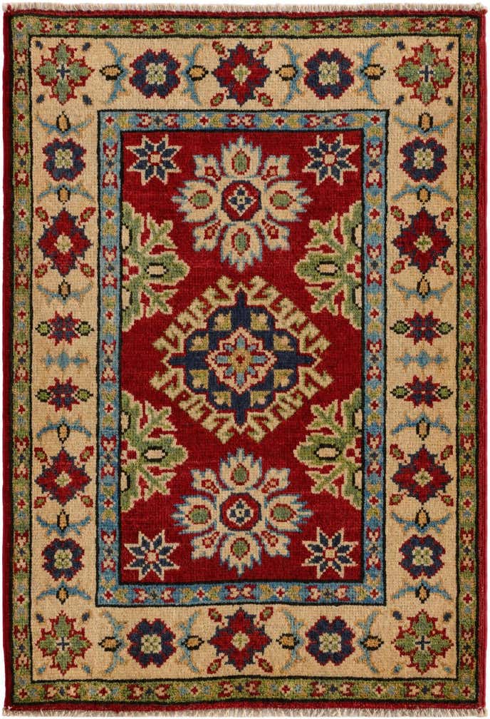 2' x 3' Hand Knotted Kazak Rug