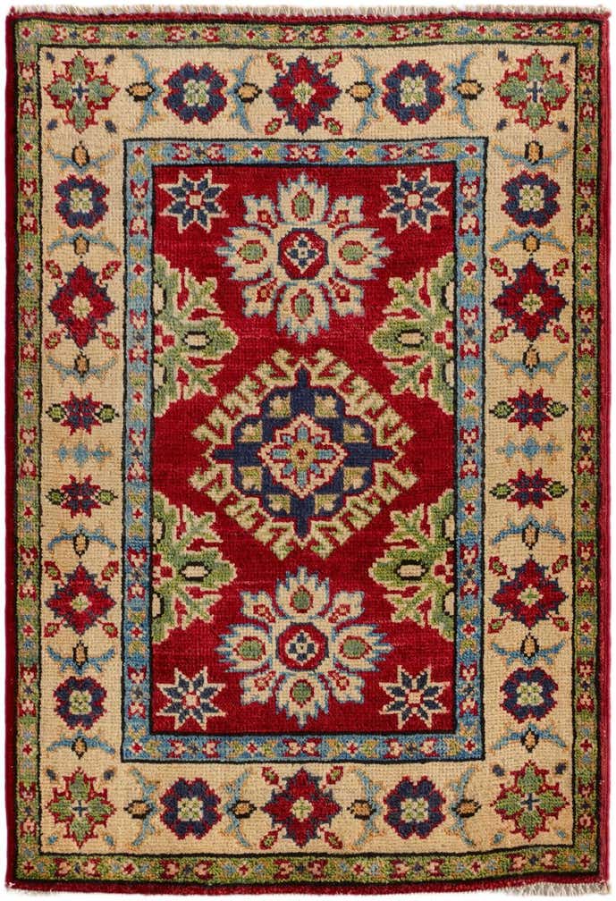 2' x 3' Hand Knotted Kazak Rug
