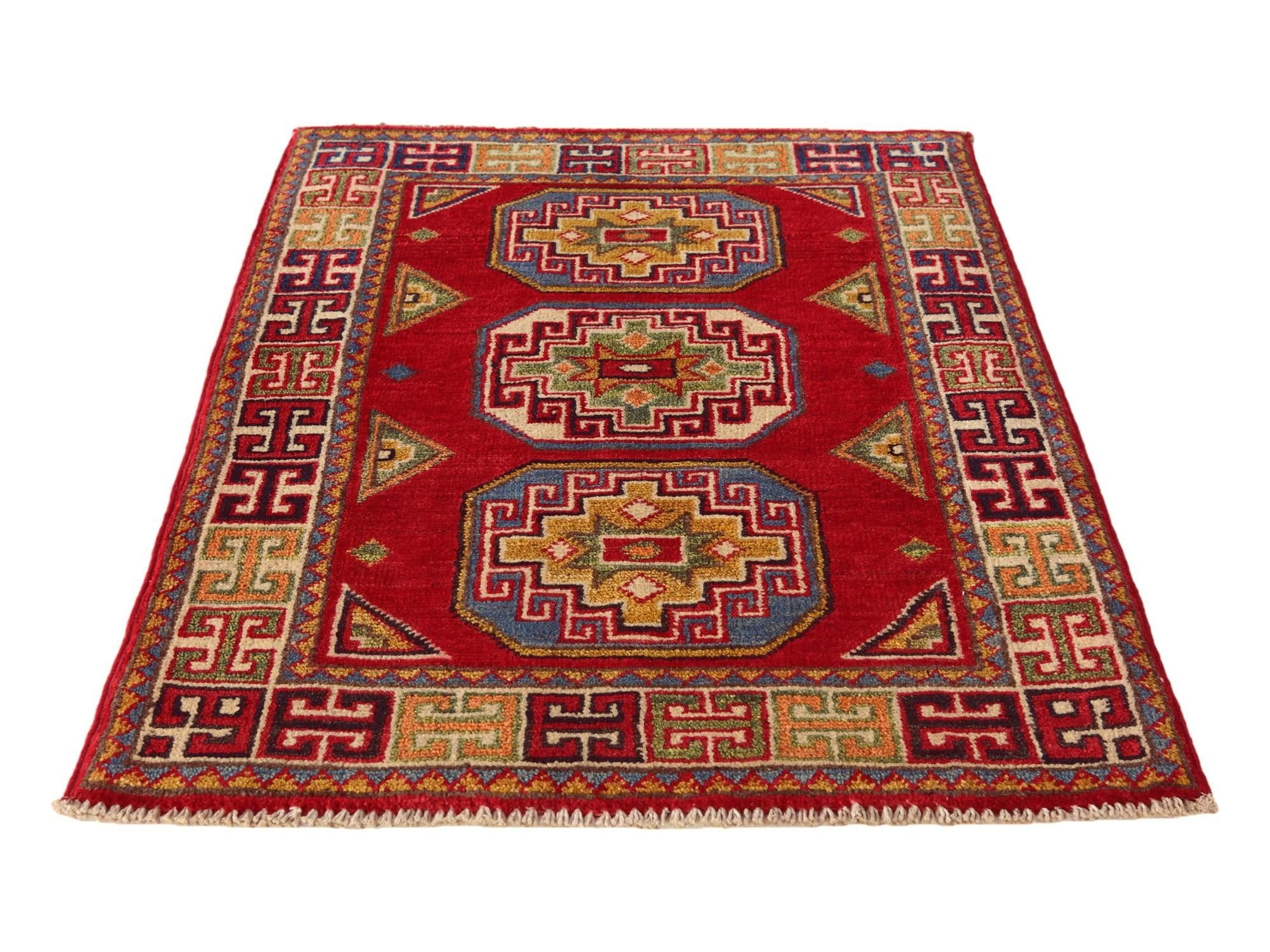 2' 1 x 2' 11 Hand Knotted Kazak Rug