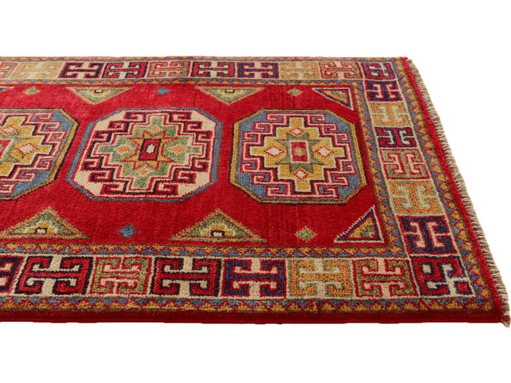 Detail image of 2' 1 x 2' 11 Hand Knotted Kazak Rug