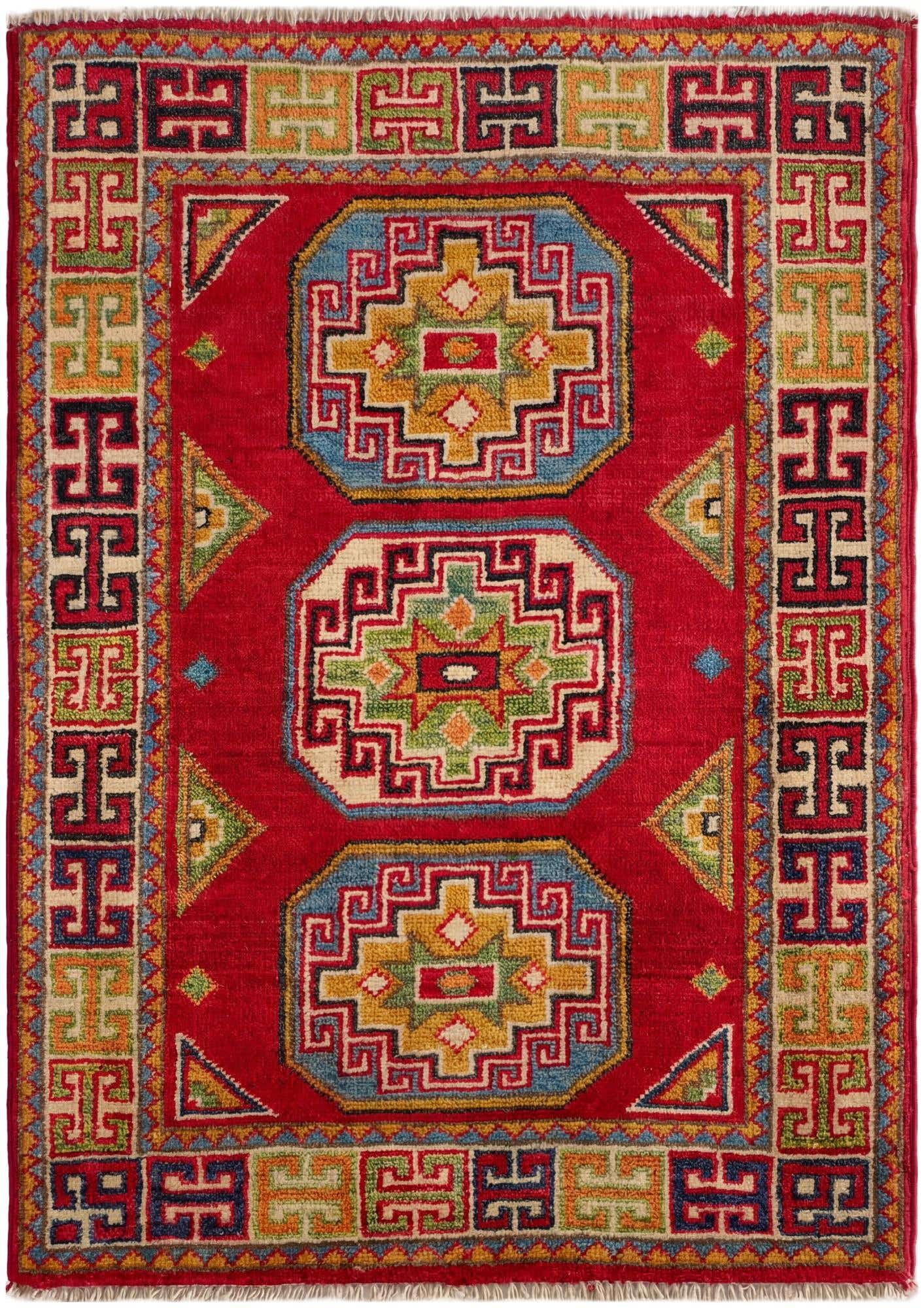 2' 1 x 2' 11 Hand Knotted Kazak Rug