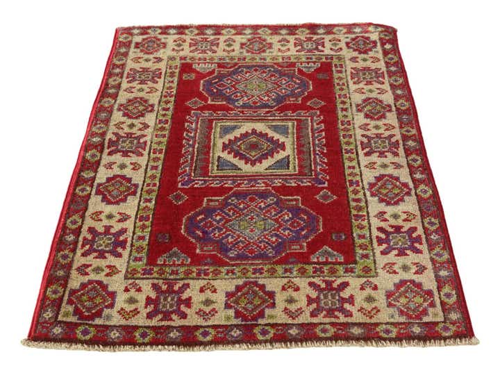 2' 1 x 3' Hand Knotted Kazak Rug