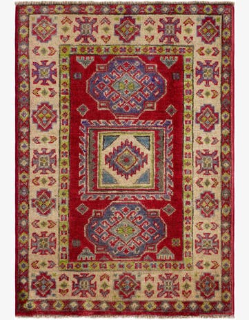2' 1 x 3' Hand Knotted Kazak Rug