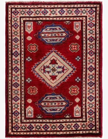 2' x 3' Hand Knotted Kazak Rug
