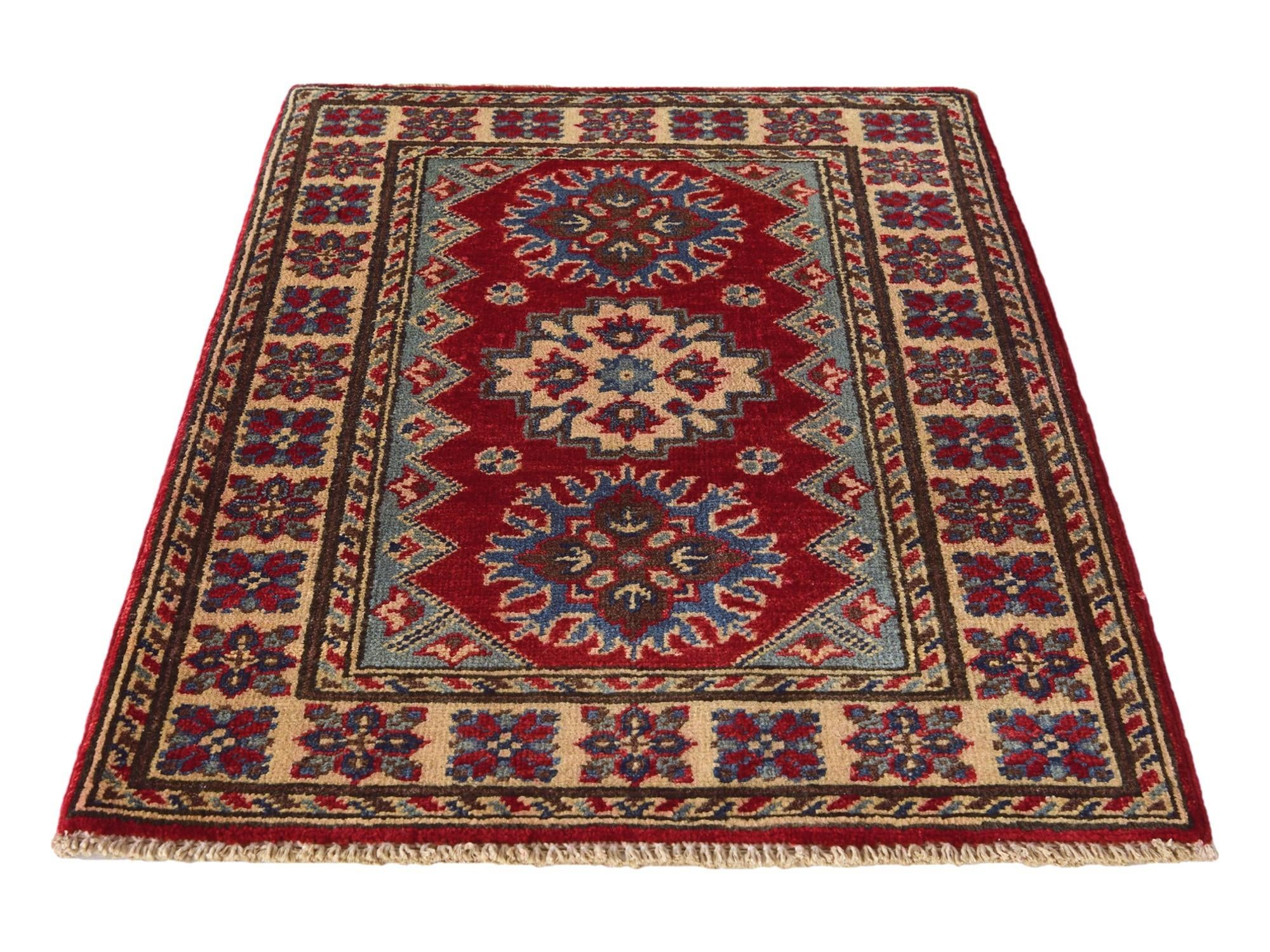 2' x 2' 11 Hand Knotted Kazak Rug