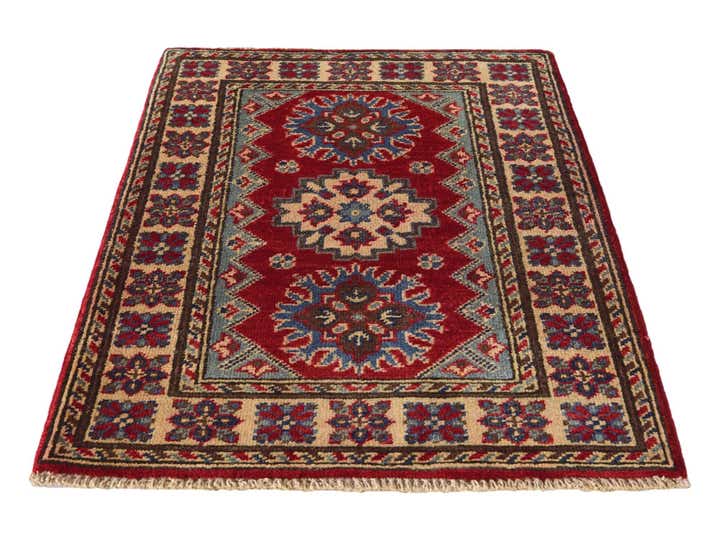 2' x 2' 11 Hand Knotted Kazak Rug