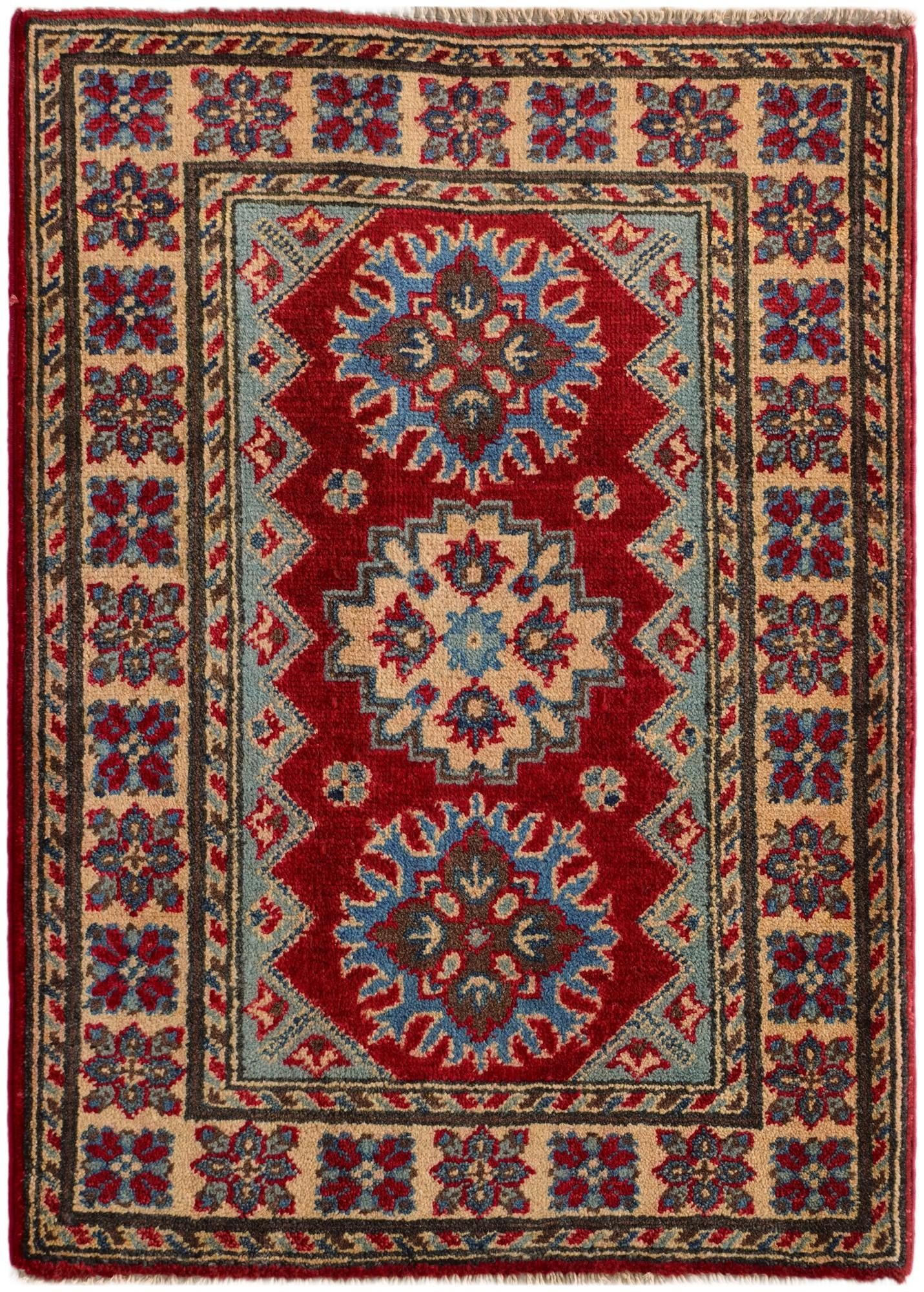 2' x 2' 11 Hand Knotted Kazak Rug