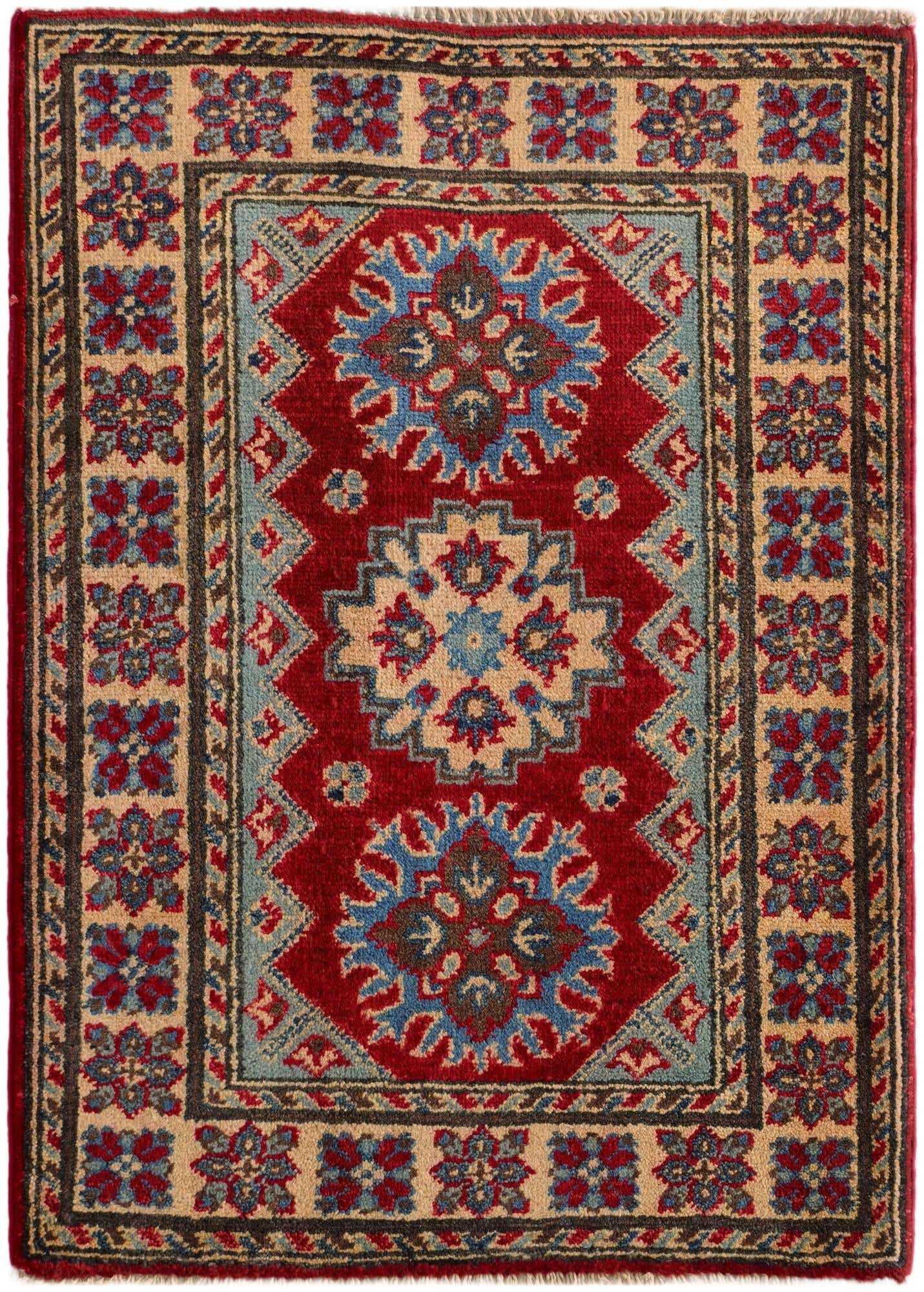 2' x 2' 11 Hand Knotted Kazak Rug