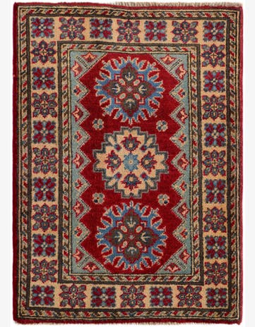 2' x 2' 11 Hand Knotted Kazak Rug
