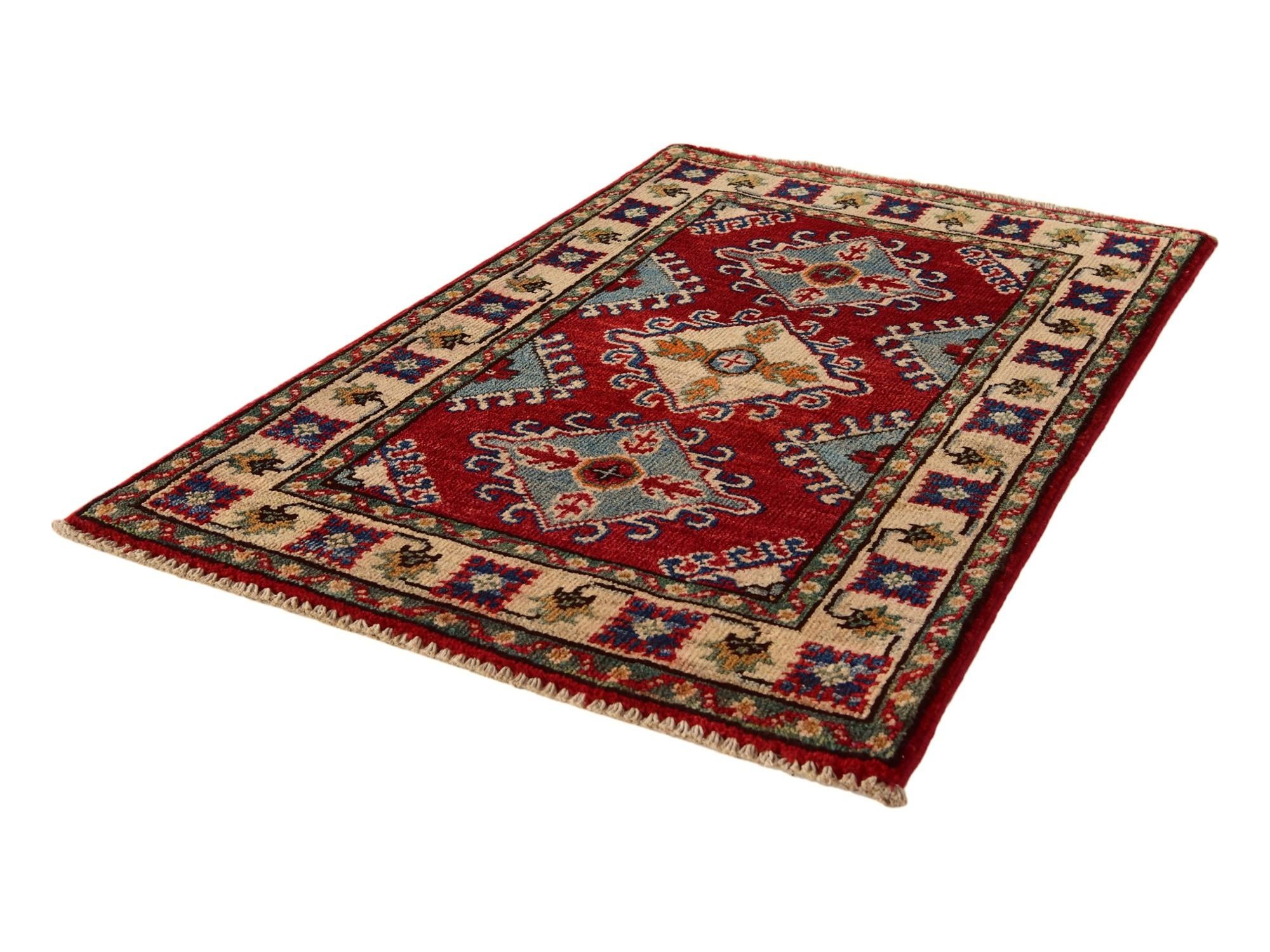 2' x 2' 11 Hand Knotted Kazak Rug