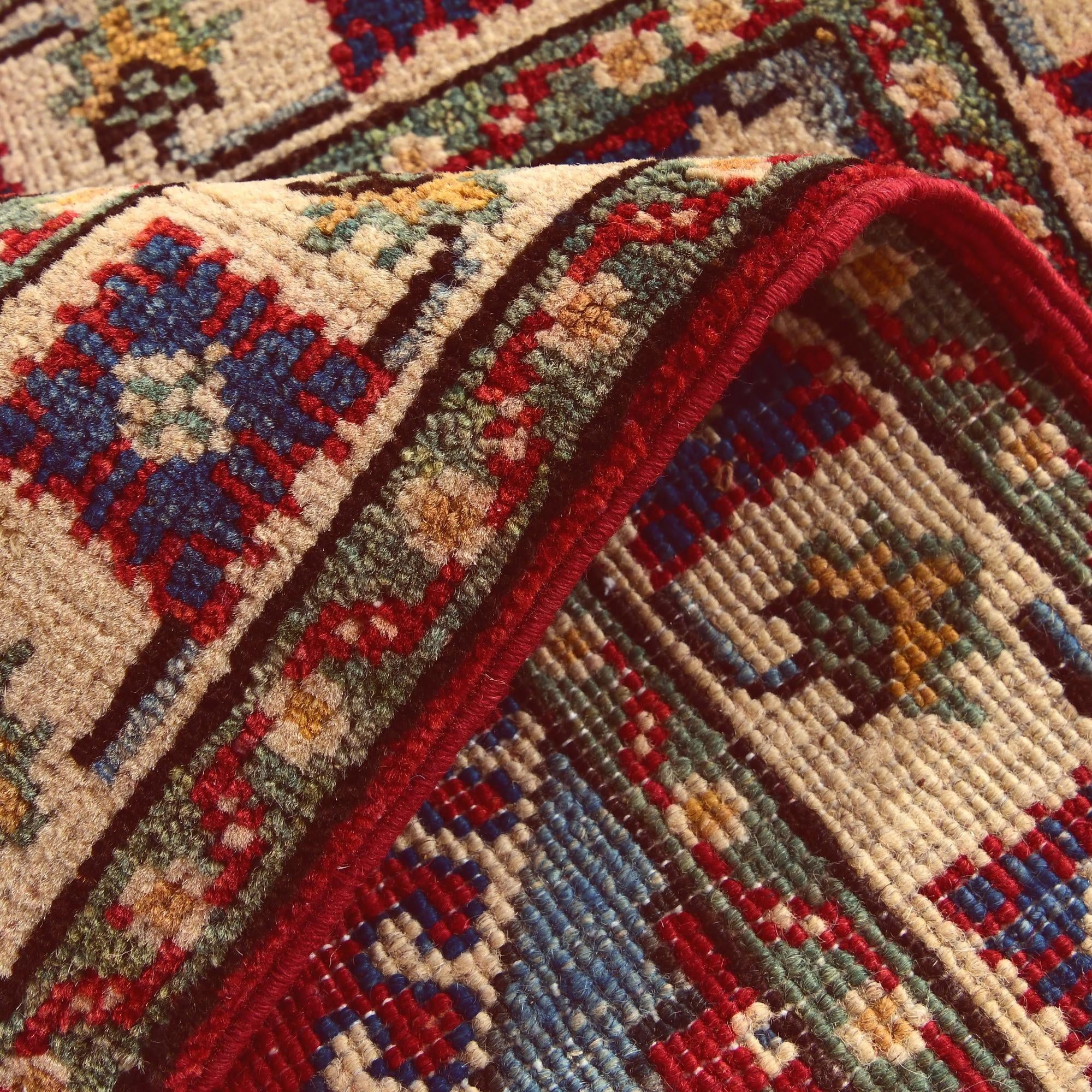 2' x 2' 11 Hand Knotted Kazak Rug