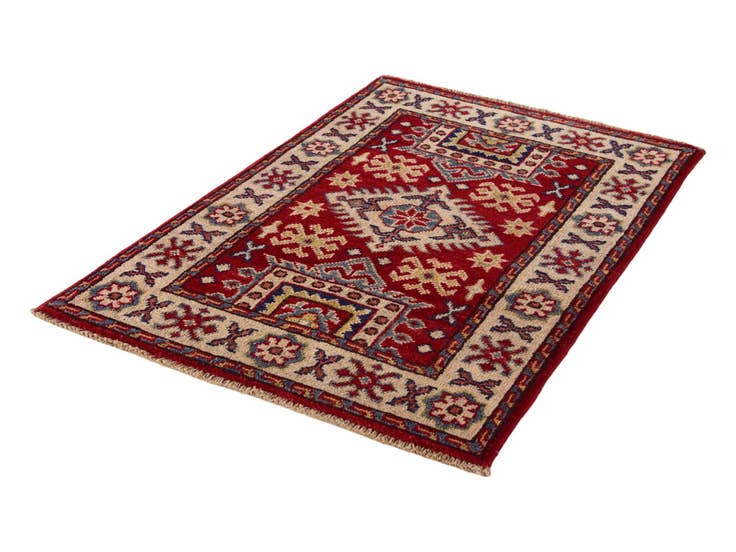 Detail image of 2' 1 x 2' 11 Hand Knotted Kazak Rug