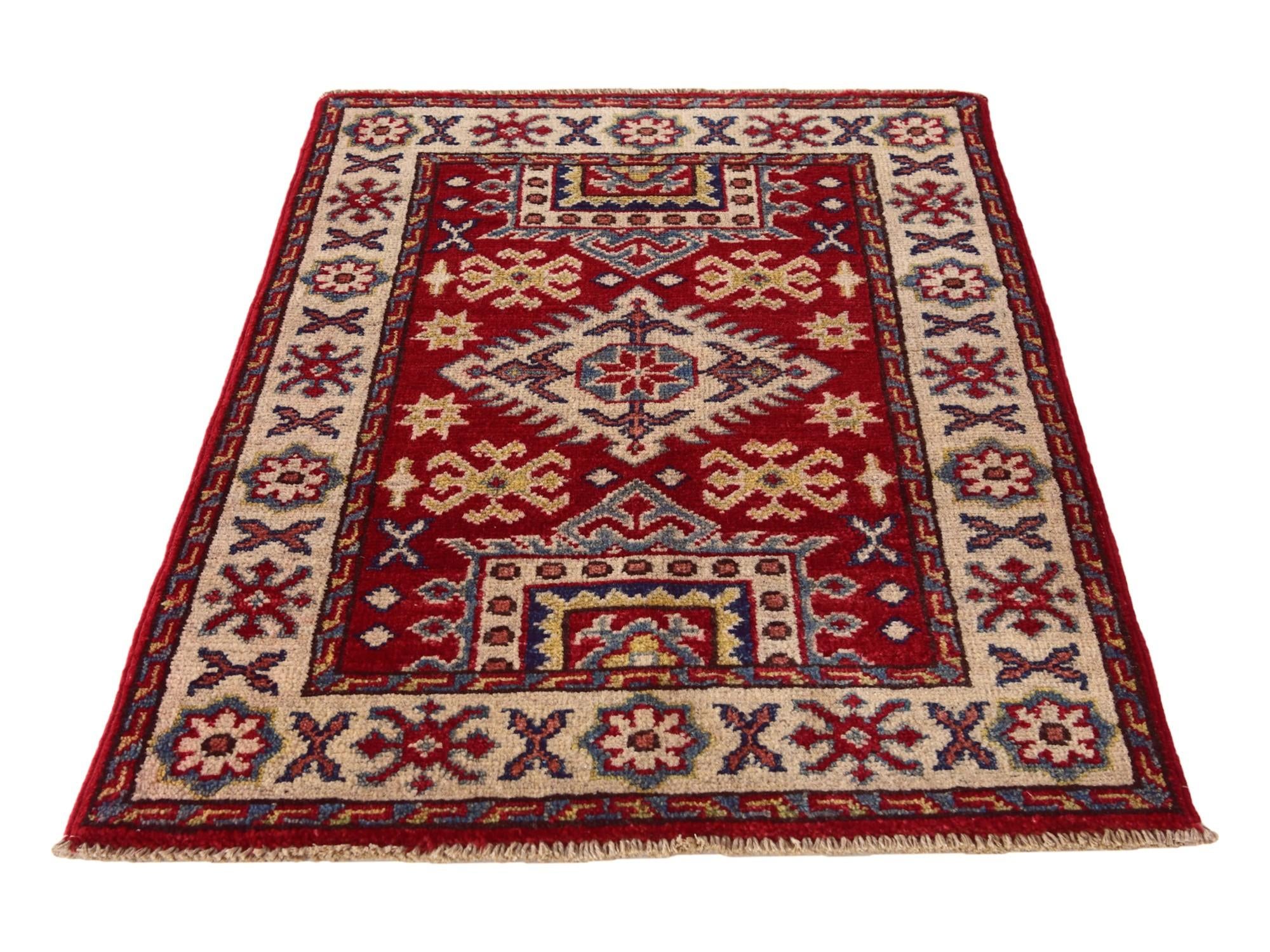 2' 1 x 2' 11 Hand Knotted Kazak Rug