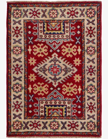 2' 1 x 2' 11 Hand Knotted Kazak Rug