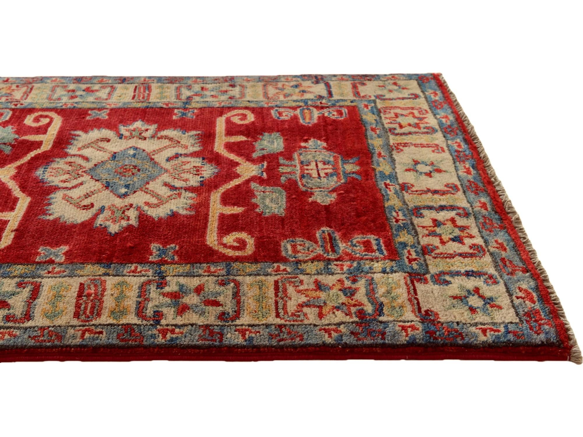 2' 1 x 2' 11 Hand Knotted Kazak Rug
