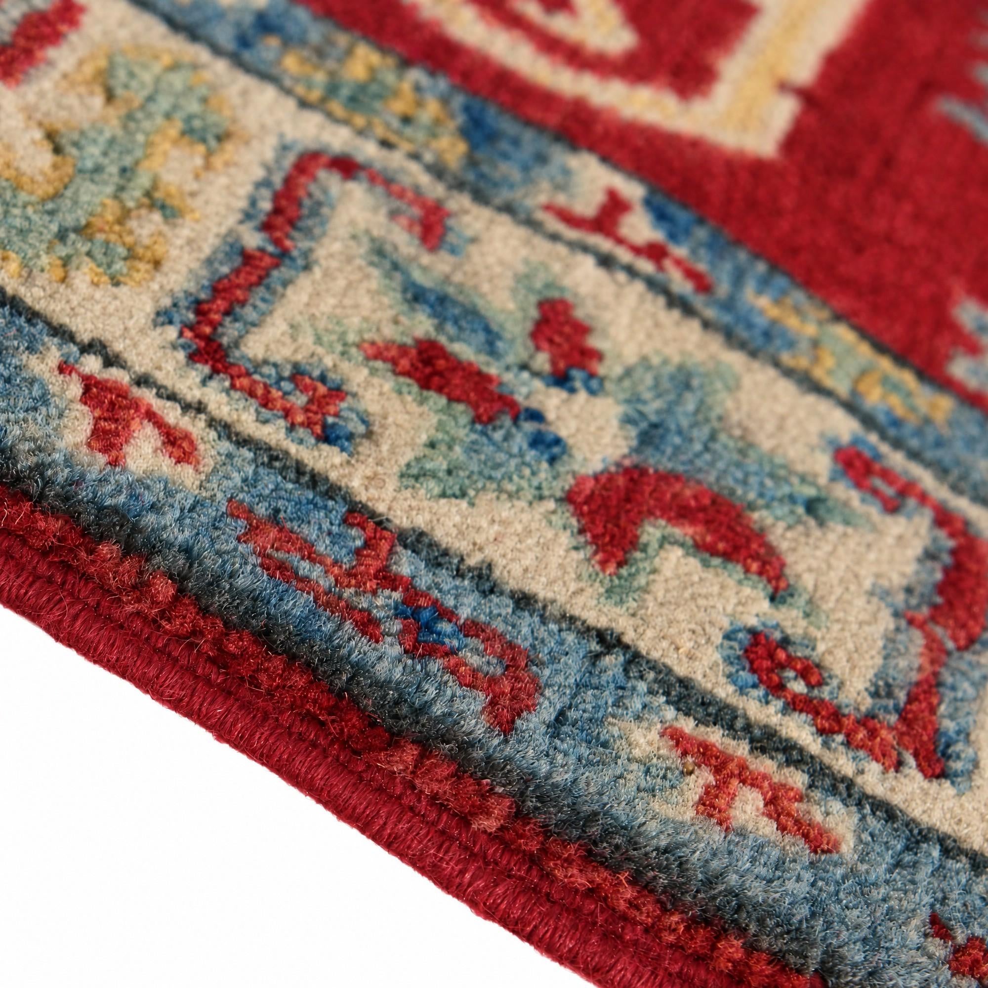 65cm x 90cm Hand Knotted Kazak Rug