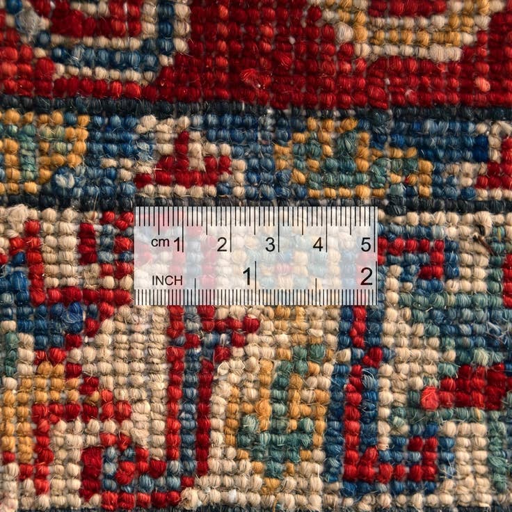 Detail image of 2' 1 x 2' 11 Hand Knotted Kazak Rug