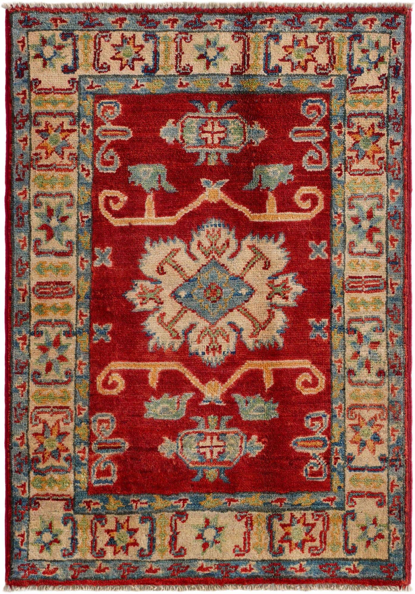2' 1 x 2' 11 Hand Knotted Kazak Rug
