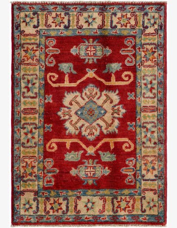 2' 1 x 2' 11 Hand Knotted Kazak Rug