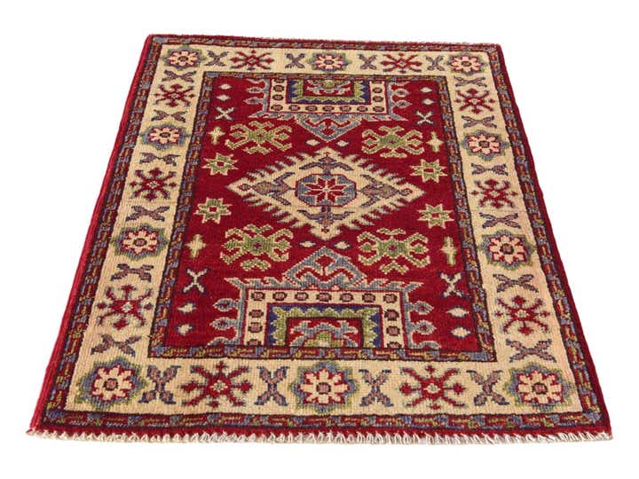 2' x 2' 9 Hand Knotted Kazak Rug