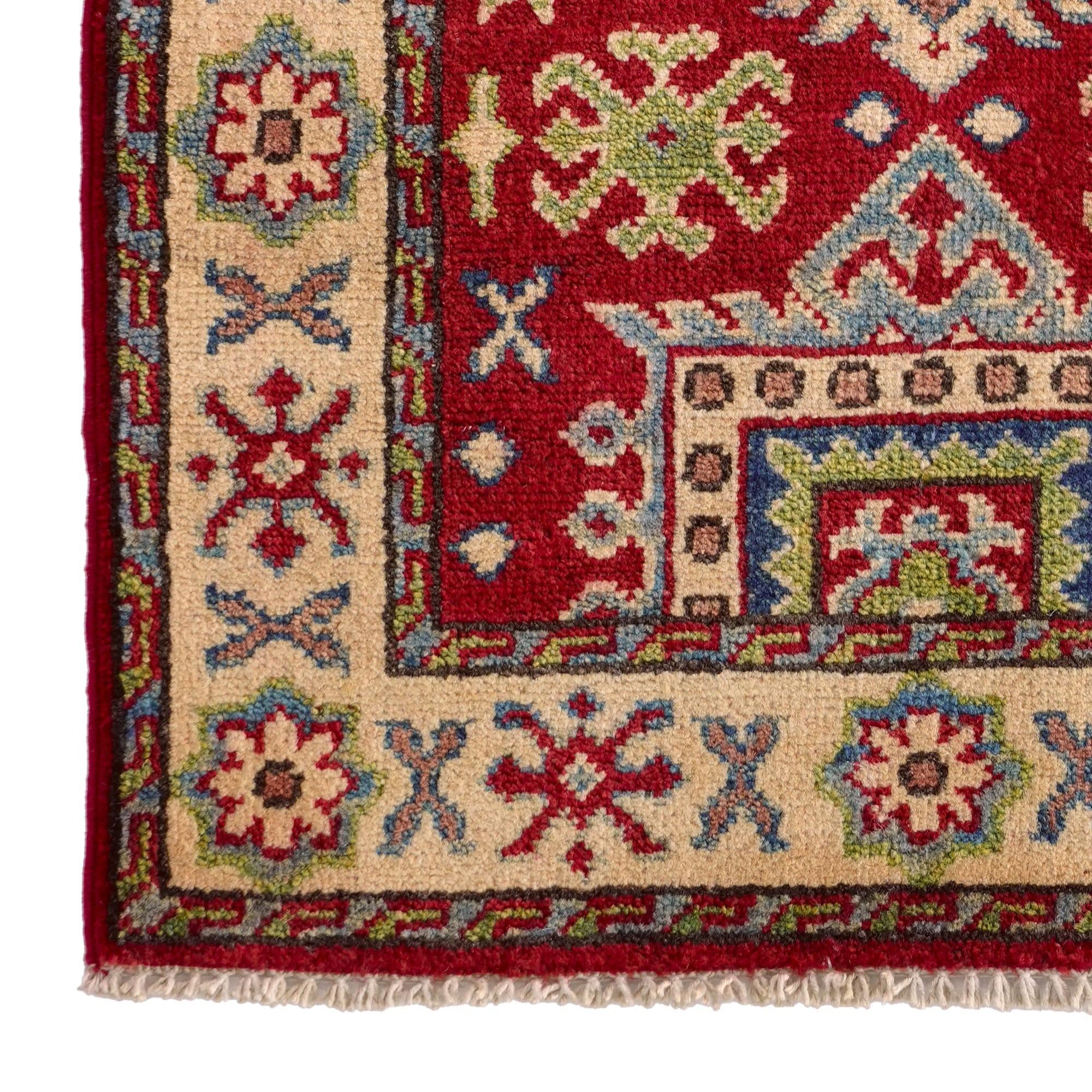 2' x 2' 9 Hand Knotted Kazak Rug