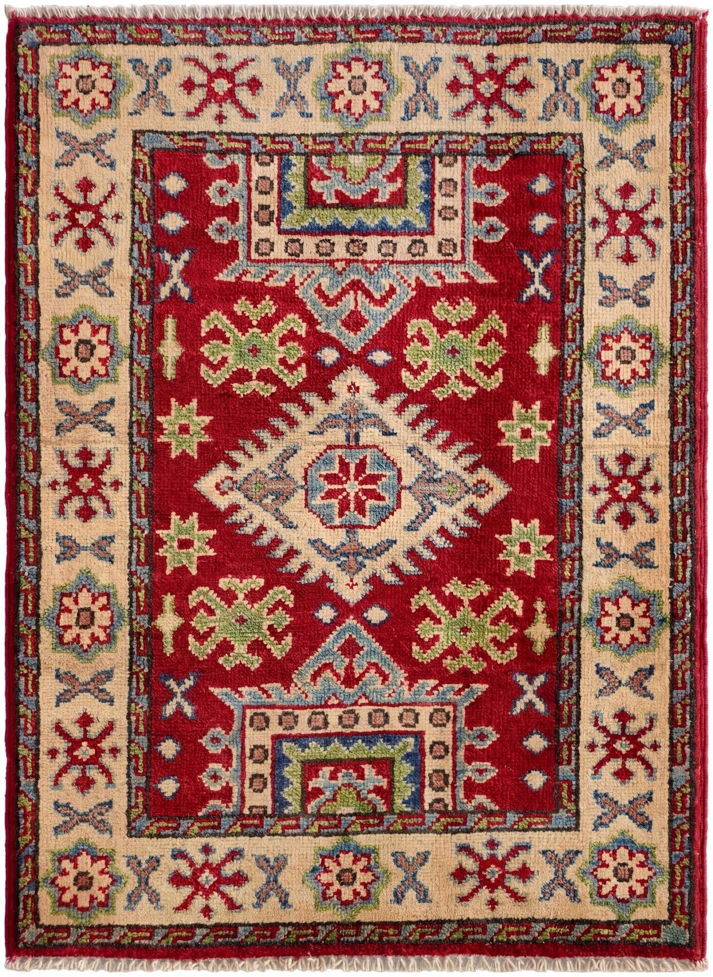 2' x 2' 9 Hand Knotted Kazak Rug